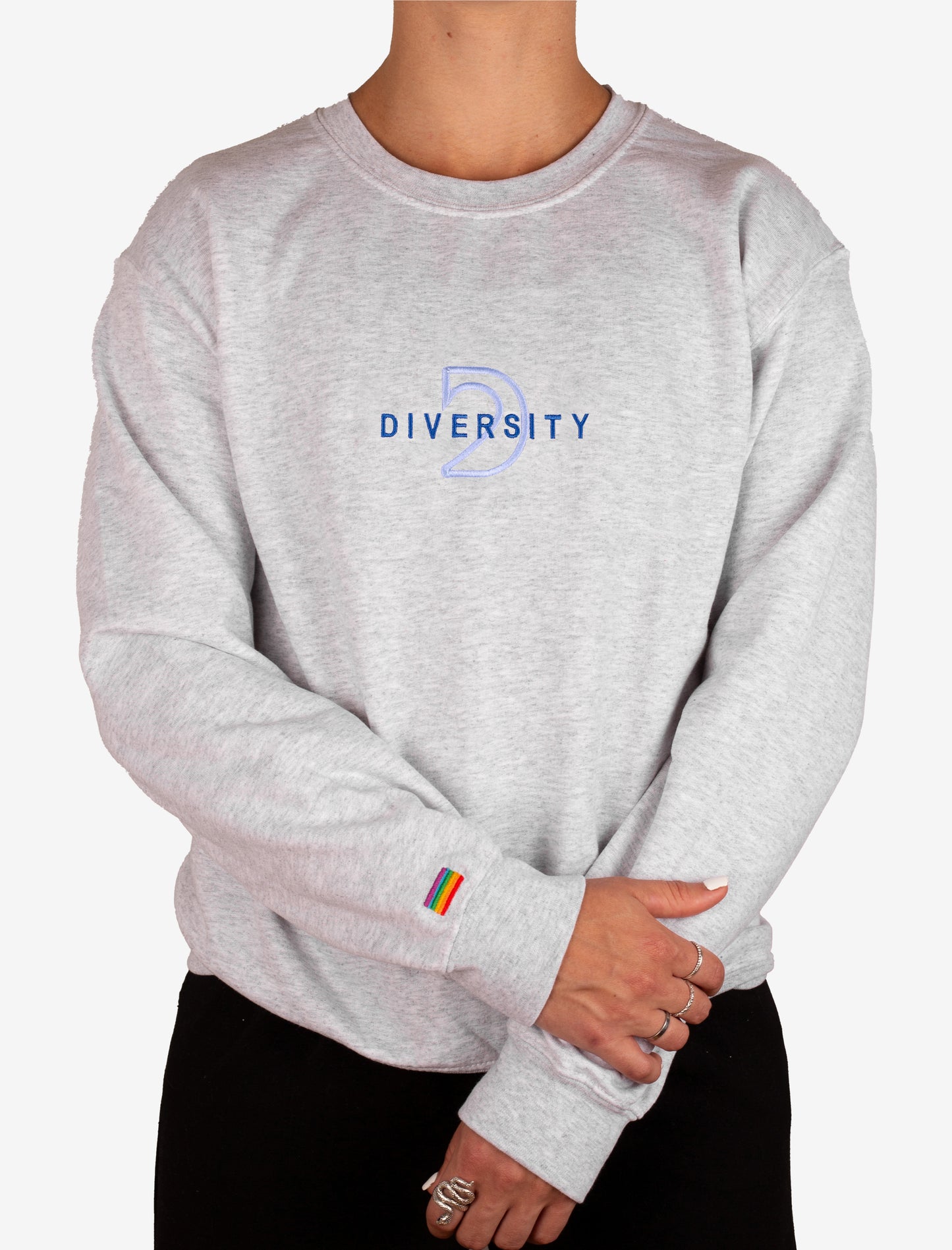 Grey & Blue Crewneck