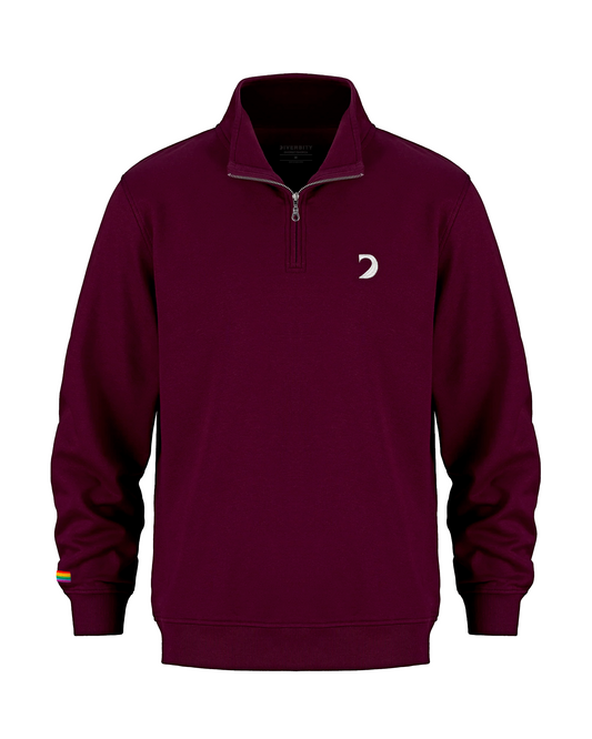 *PRE-ORDER* 1/4 ZIP SWEATSHIRT MAROON